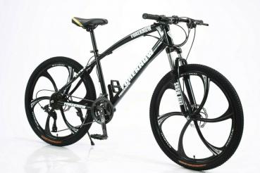 Großhandel B2B 26Zoll Mountainbike Fahrrad Bike Scheibenbremse Gabelfederung 21Gang Black Sechszack